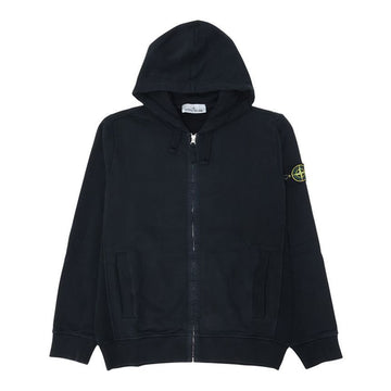 Stone Island Men's Zip-Up Hoodie with Patch 154388147