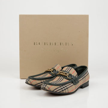 BURBERRY Hauscheck Link Loafer 36 154159344