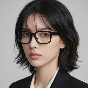 GUCCI Brille GG2107OL 005 Designer Schwarz Rechteckig Acetat Unisex 154431918