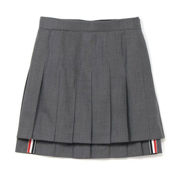 Thom Browne 26SS Wool Twill Pleated Mini Skirt 117286503