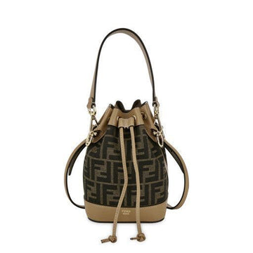 FENDI モントレゾ バケットバッグ ミニ ブラウン 8BS093 ALP3 F1AOE 76189676