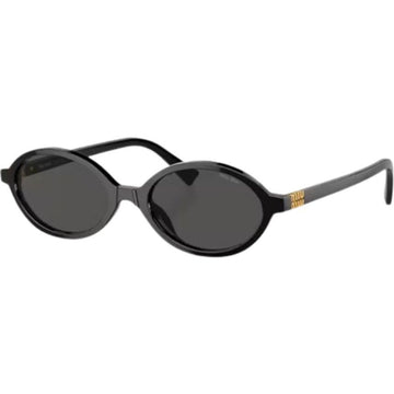 Miu Miu Rigard Black Oval Sunglasses 04ZS 1AB5S0 50 137994719
