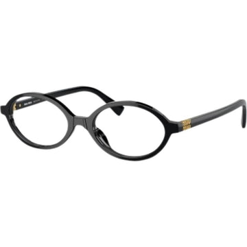 Miu Miu 01XV 1AB1O1 50 Rigard Oval Glasses Black 137994721