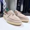 LORO PIANA (A/40) / Sommer Suede Loafers Beige 154441465 [P]
