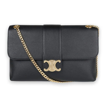 CELINE Triofe Victory Large Shoulder Bag (Schwarz) 38NO 122977152