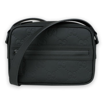 GUCCI メンズ GG ラバー エフェクト ミニ ショルダーバッグ(ブラック) 771321 AAC0G 1000 132808705