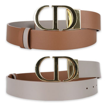 DIOR Montaigne リバーシブル ベルト (ブラウン/トープ) B0179UWGA 788 72417409
