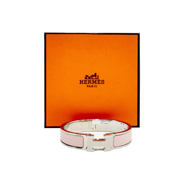 HERMES - Click Ashu Armband Palladium Hardware & Rose 26SS 154488124