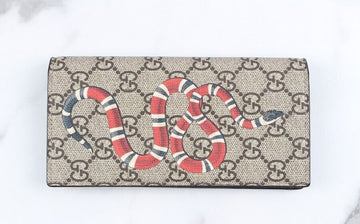 GUCCI スネーク長財布ベージュ S 154490007