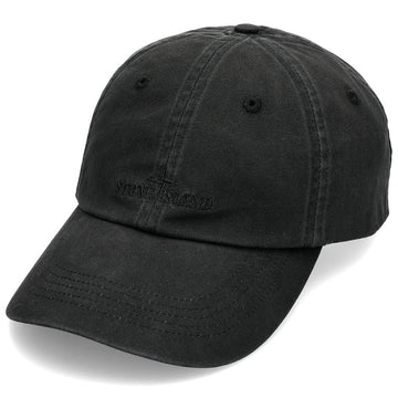 STONE ISLAND Logo Baumwoll-Cap 154490750