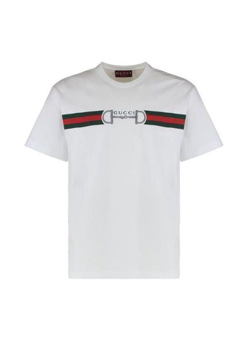 Gucci Embroidered Cotton Jersey T-Shirt 152752315