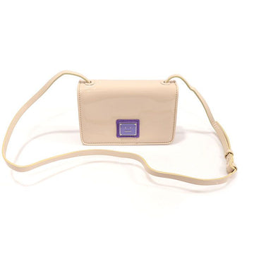 ACNE STUDIOS Mini-Crossbody-Tasche mit Lackleder-Logo in Beige C10139 154492039