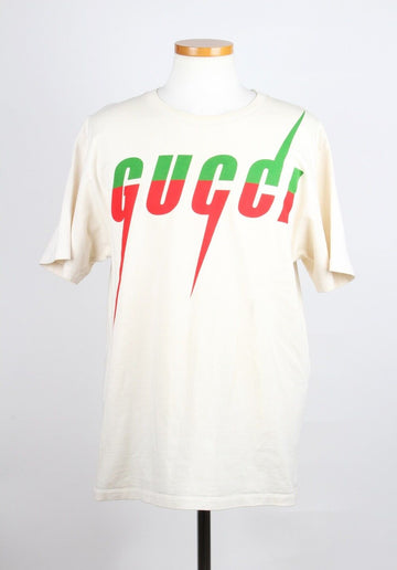 GUCCI Kurzarm-T-Shirt in Ivory S 154492119