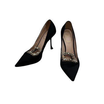 ROGER VIVIER Kristall-Strass Satin Pumps 37 154492147