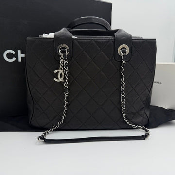CHANEL Caviar Coin Tote Shoulder Bag A57050 154492277