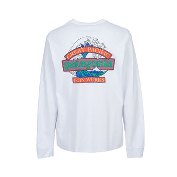 PATAGONIA グレートウェーブ リスパンシビリ 男性 長袖Tシャツ 37876 WHI 154492445