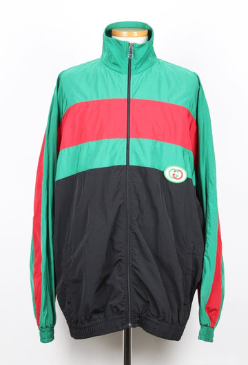 Gucci Three Stripe Nylon Windbreaker Jacket M 154503544