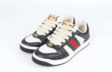 Gucci Screener Leather Sneakers Black White 36(230) 154504024