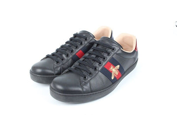 Gucci Embroidered Ace Sneakers Black 9(280) 154504040