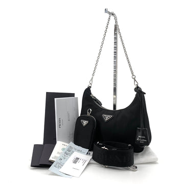 Prada Tessuto Re-Edition Multi Hobo Bag 1BH204 154504974