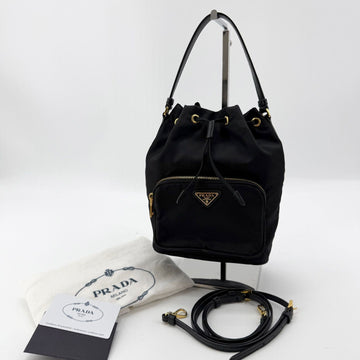 PRADA Nylon Bucket Bag Crossbody 1BH038 154505136