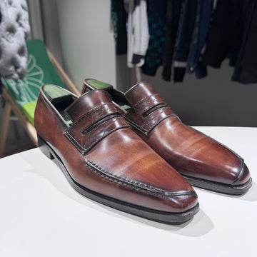 BERLUTI (A/7.5) / レザー ローファー ダークブラウン 154508069