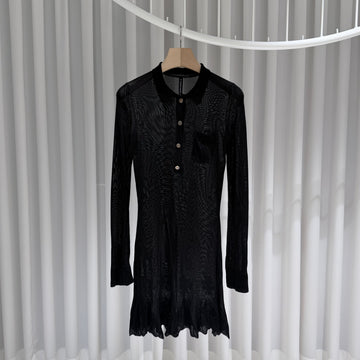 Chrome Hearts Silk Dress with Cross Pattern A+/S 154508128