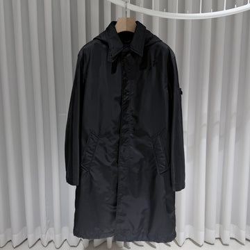 LOUIS VUITTON ナイロンフーデッドロングダウンジャケット 154508506