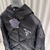 PRADA (S+/3XL) / 三角ロゴ キルティング ナイロン ロング パディング ジャケット 未使用 154508542 [P]