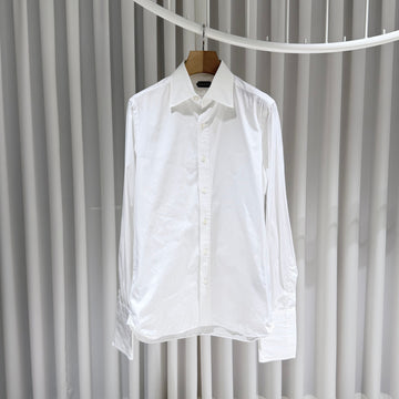 Tom Ford Button Down Cotton Shirt White A+ 39 154508572