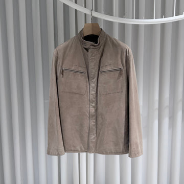 Hermes Suede Calfskin Bomber Jacket 50 154508741