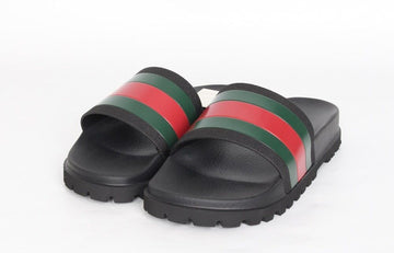 Gucci Web Three Stripe Slippers 6(250) 154519408