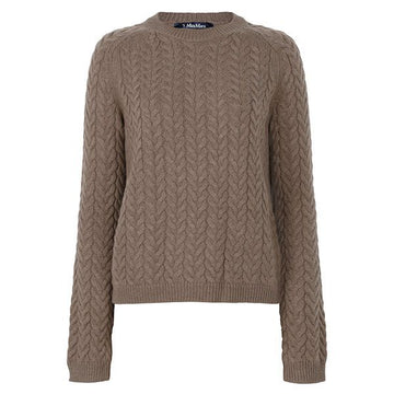 MaxMara 25FW Sand Eliane Wool Cashmere Sweater 006 154520219