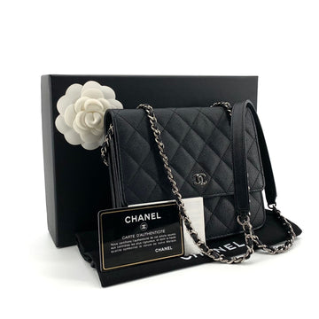 CHANEL マットカーフスクエアWOCミニバッグクロスバッグ 154521641