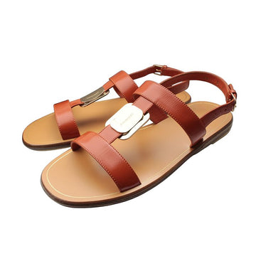 Salvatore Ferragamo Brown T-Strap Sandals 5C 154521960
