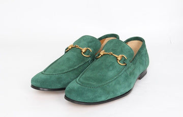 Gucci Suede Loafer Green 6.5 (255) 154523922