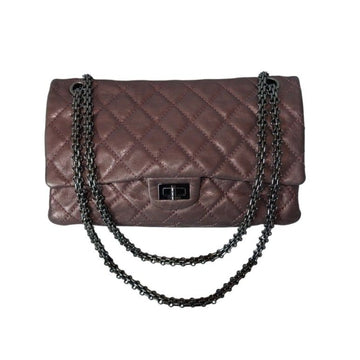 CHANEL Vintage 2.55 Classic Metallic Rose Chain Shoulder Bag 12. Serie 154524622