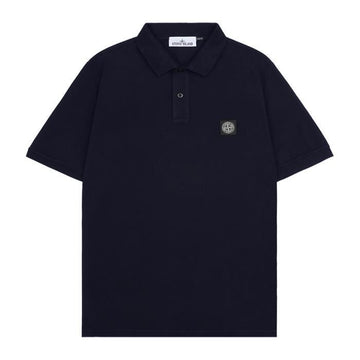 STONE ISLAND コンパスパッチ スリム ポロ 半袖 Tシャツ 154525156