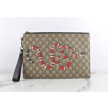 Gucci GG Supreme Snake Clutch 154525346