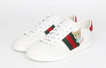Gucci Ace Cat Embroidered Sneakers 34.5(215) 154525414