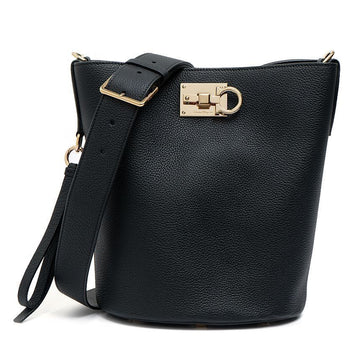 Salvatore Ferragamo Women's Bucket Bag 21-2892 NERO 756787 56277592