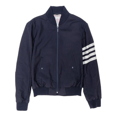 THOM BROWNE Plain Weave Shooting 4-Bar Blouson Jacket 63436473