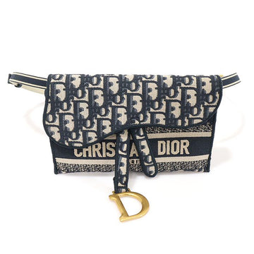 DIOR S5647CRIW_928U Blau Oblique Jacquard Satteltasche Gürtel Tasche Crossbody 12345 154526475