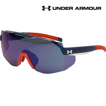 UNDER ARMOUR Sonnenbrille UA SQUAD WIRB3 Blau Spiegel Marathon Softball Reiten Sport 146925961