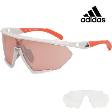 ADIDAS スポーツサングラス ゴーグル ハーフミラー 昼夜兼用 交換レンズ ライディング 自転車 SP0071 21L 126397133