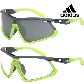 ADIDAS スポーツサングラスミラー昼夜交換レンズゴルフ野球登山サイクリング自転車 20C 117004093