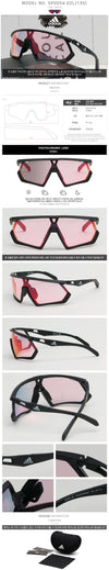 Adidas Sport Photochromic Sunglasses Pink Mirror Fashion Fishing Hiking Riding SP0054 02L 117004069 [P]