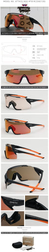 Smith Optics Smith Attack MAX MTB Sunglasses Mirror Day Night Replacement Lenses Cycling Goggles 117003253 [P]