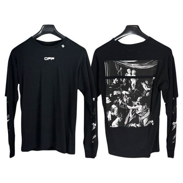 OFF WHITE メンズロングスリーブTシャツ ブラック OMAB022S20185005 1088 150958162