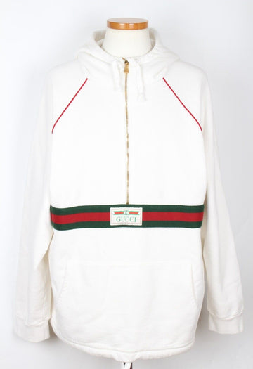 GUCCI スウェットシャツ アノラック ホワイト L(100 105) 154527467